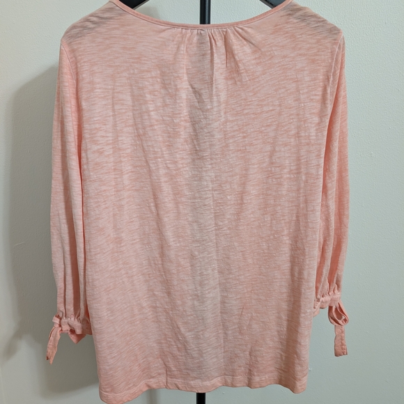 St. John's Bay Pink Blouse - Size M - Classic Professional Top - Picture 3 of 6